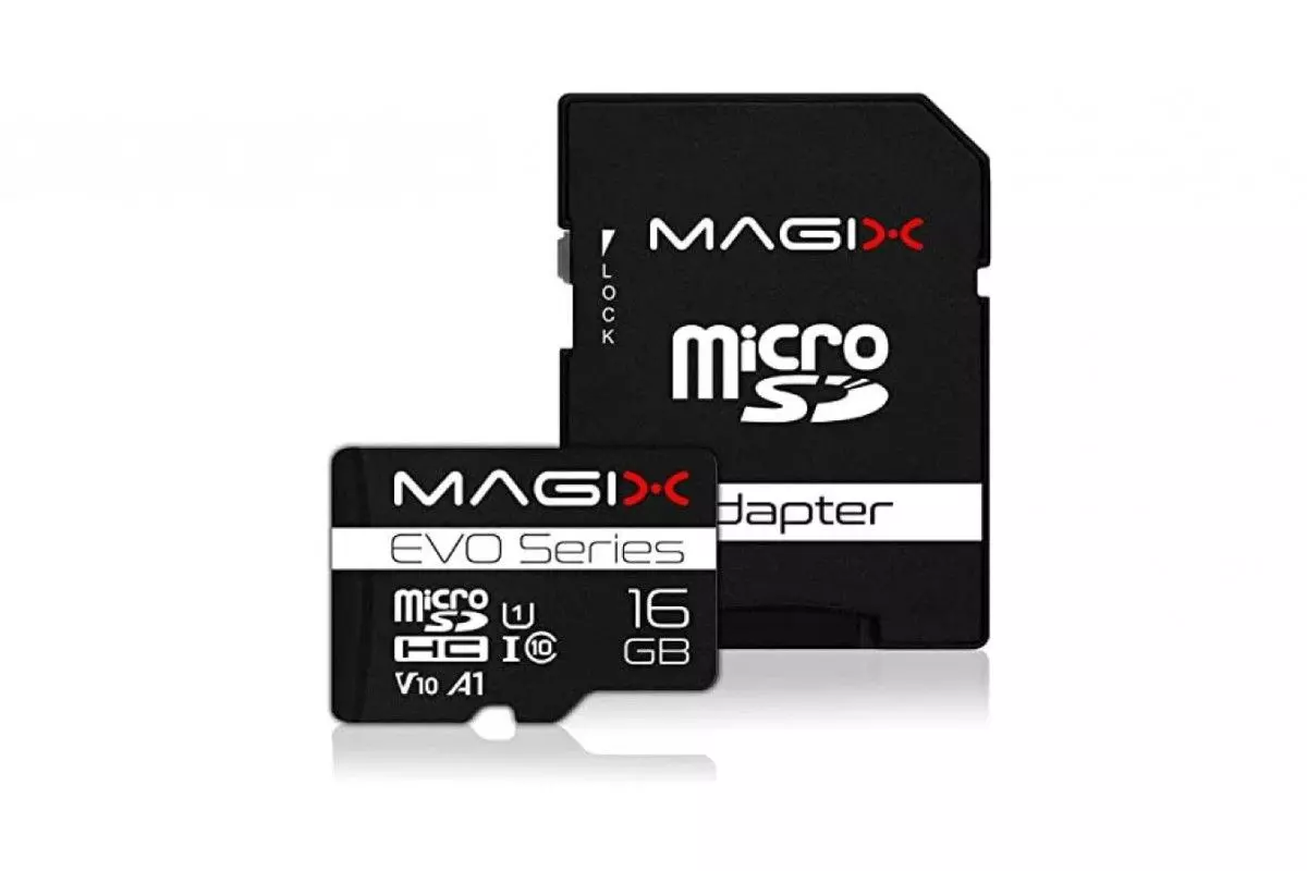 Carte mémoire 16 Go Micro-SD + adaptateur SD pour Caméra 