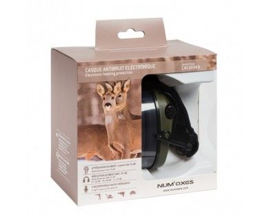 Casque antibruit électronique NUM'AXES Vert CAS1034B 