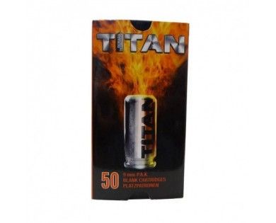 Boite de 50 Cartouches à Blanc 9 mm TITAN 