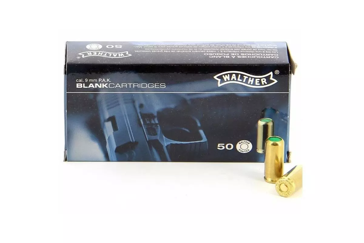 Boîte De 50 Cartouches Cal.9mm Blanc Walther 