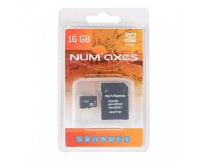 Carte mémoire Micro SDHC 16 Go Classe 10 avec adaptateur 