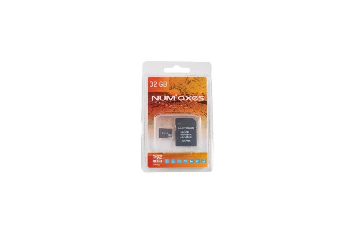 Carte mémoire Micro SDHC 32 Go Classe 10 avec adaptateur Carte mémoire Micro SDHC 32 Go Classe 10 avec adaptateur