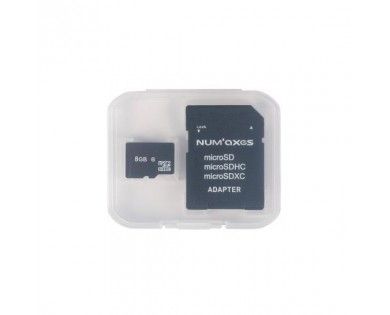 Carte mémoire Micro SDHC 8 Go Classe 10 avec adaptateur 