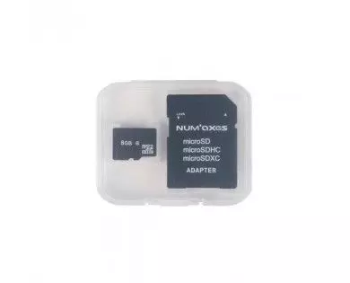 Carte mémoire Micro SDHC 8 Go Classe 10 avec adaptateur 