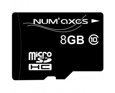 Carte mémoire Micro SDHC 8 Go Classe 10 avec adaptateur 