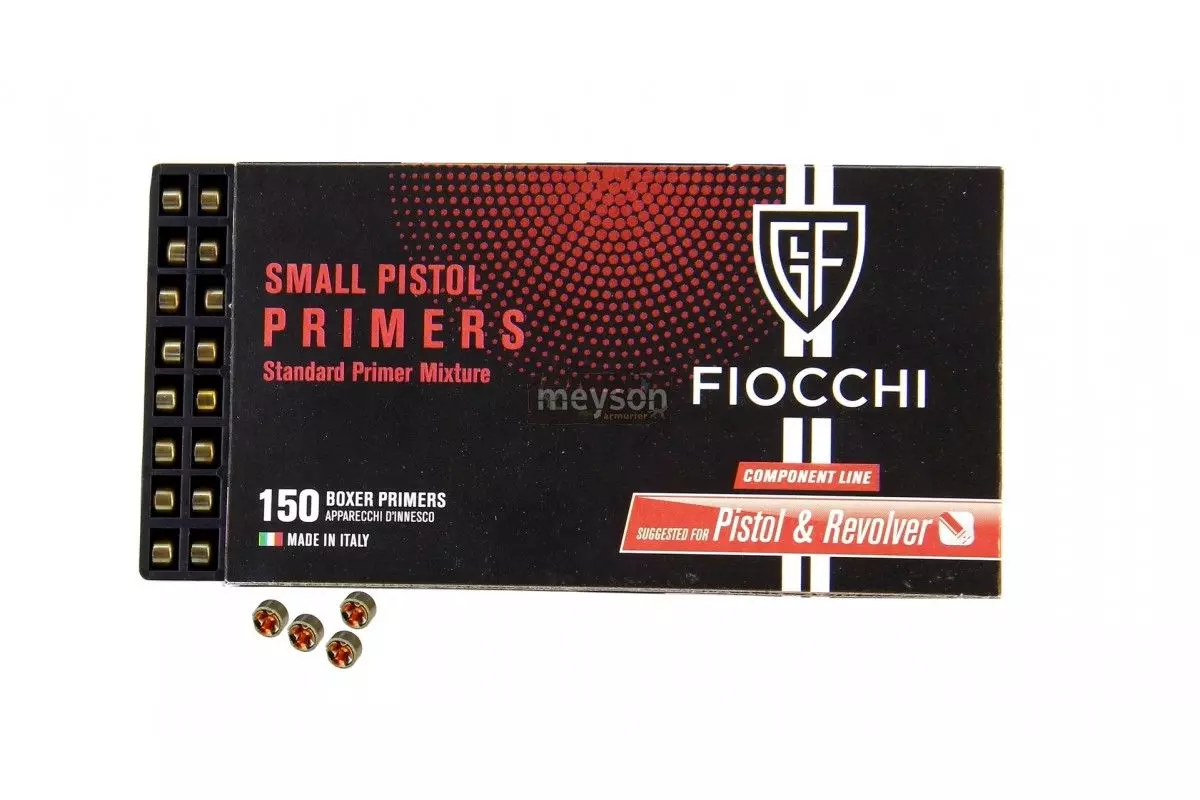150 Amorces Fiocchi Small Pistol Primers 