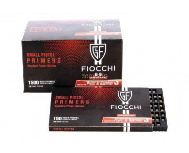 1500 Amorces Fiocchi Small Pistol Primers (10 boites de 150) 