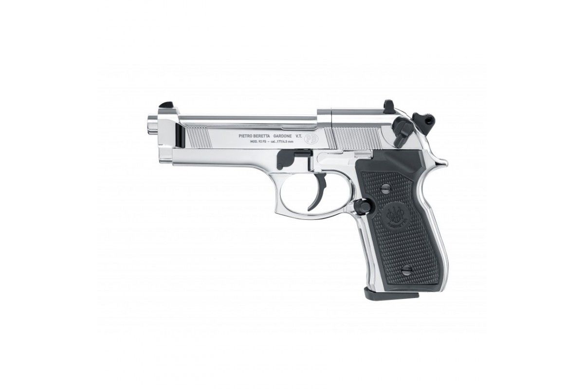 Pistolet Beretta M92 FS Chromé Full Métal