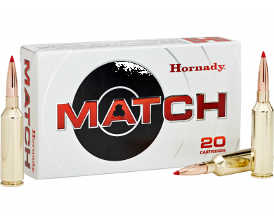 BOÎTE DE 20 CARTOUCHES HORNADY 6.5 CREEDMOOR 147 GR EL MATCH 