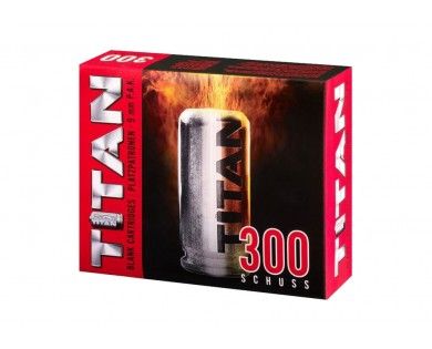 Cartouches 9mm PAK à blanc TITAN x300 