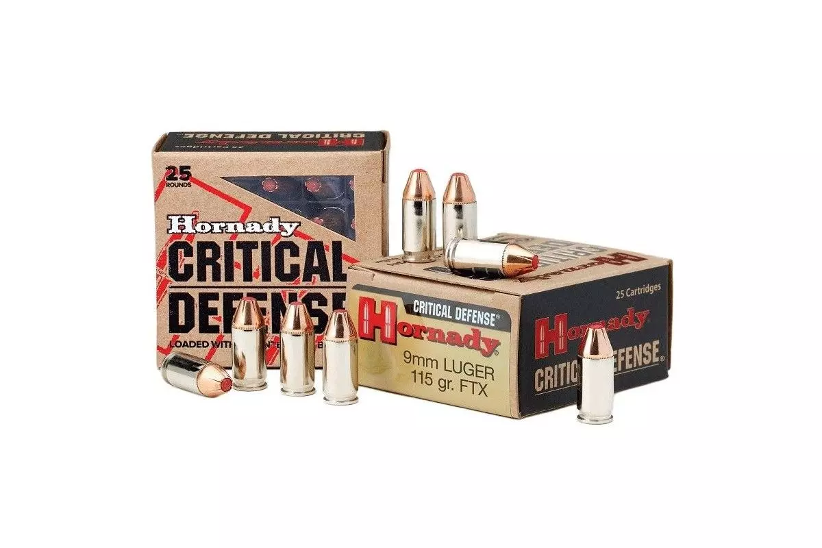 Munitions HORNADY Critical Defense FTX calibre 9mm Luger 115 grains 