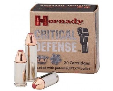 Munitions HORNADY Critical Defense FTX calibre 45 Auto 185 grains 