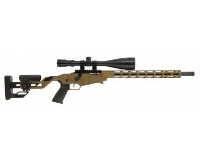 Carabine Ruger precision rimfire Cal.22lr MARRON BRONZE + Lunette 6-24x50 Air force optics 