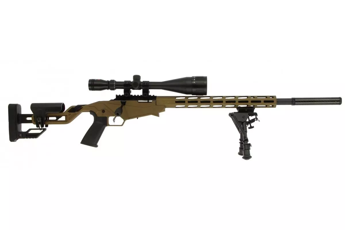 Carabine Ruger precision rimfire Cal.22lr MARRON BRONZE + Pack Sniper 