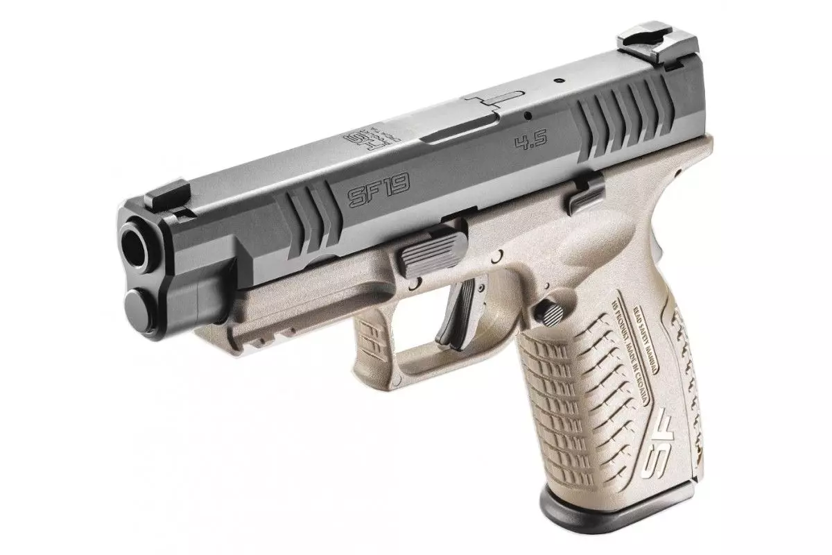 Pistolet HS Produkt SF-19 FDE-noir calibre 9x19 4,5'' 