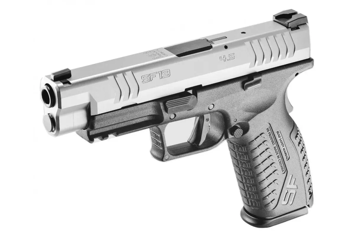 Pistolet HS Produkt SF-19 noir-inox calibre 9x19 4,5'' 