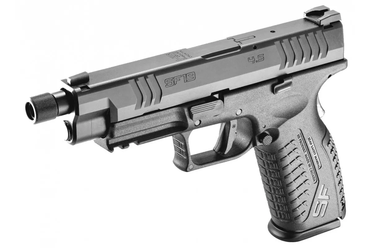 Pistolet HS Produkt SF-19 noir calibre 9x19 4,5'' TB 