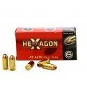 Munitions Geco Hexagon calibre .45 Auto 200 grains 