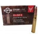 Munitions PPU calibre 8x60 S Grom 185 grains 
