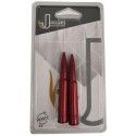Paire de douilles amortisseur calibre 8x57 JRS anodisées rouge X1 