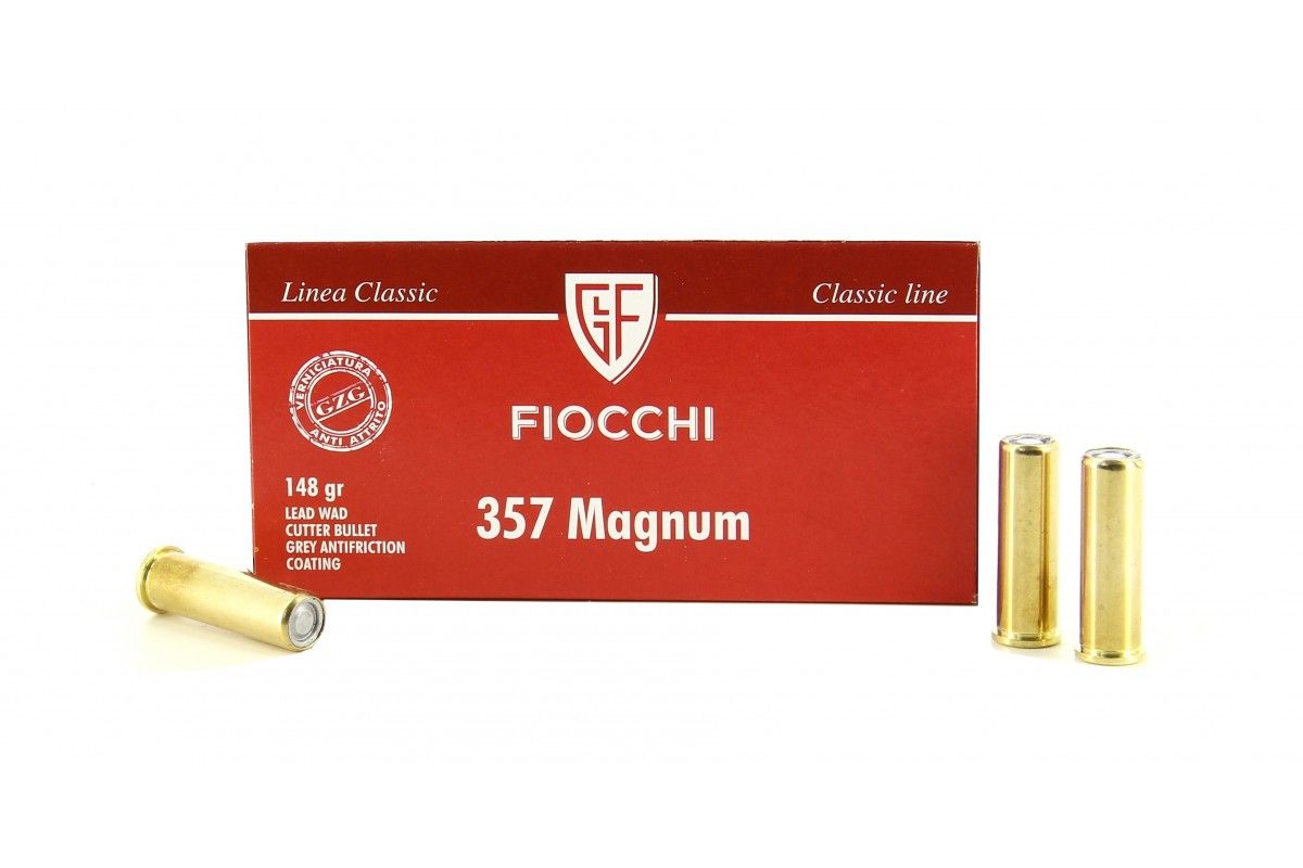 Munitions FIOCCHI calibre 357 Mag 148 grains LWC GZG