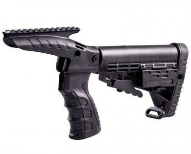 Poignée + crosse type M4 + rail supérieur Mossberg 500 