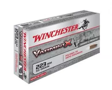 Munitions WINCHESTER Varmint X pointe plastique calibre 223 Rem 