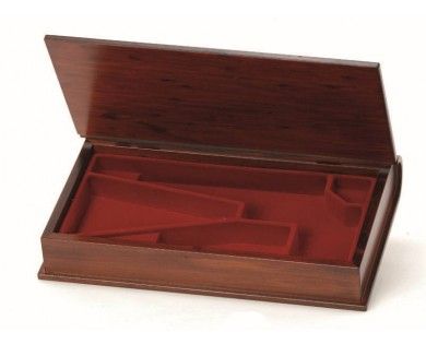 Coffret bois Pietta en noyer type "livre" pour révolvers à poudre noire 