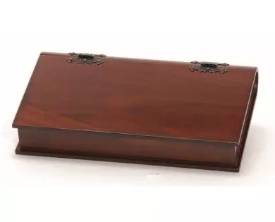 Coffret bois Pietta en noyer type "livre" pour révolvers à poudre noire 