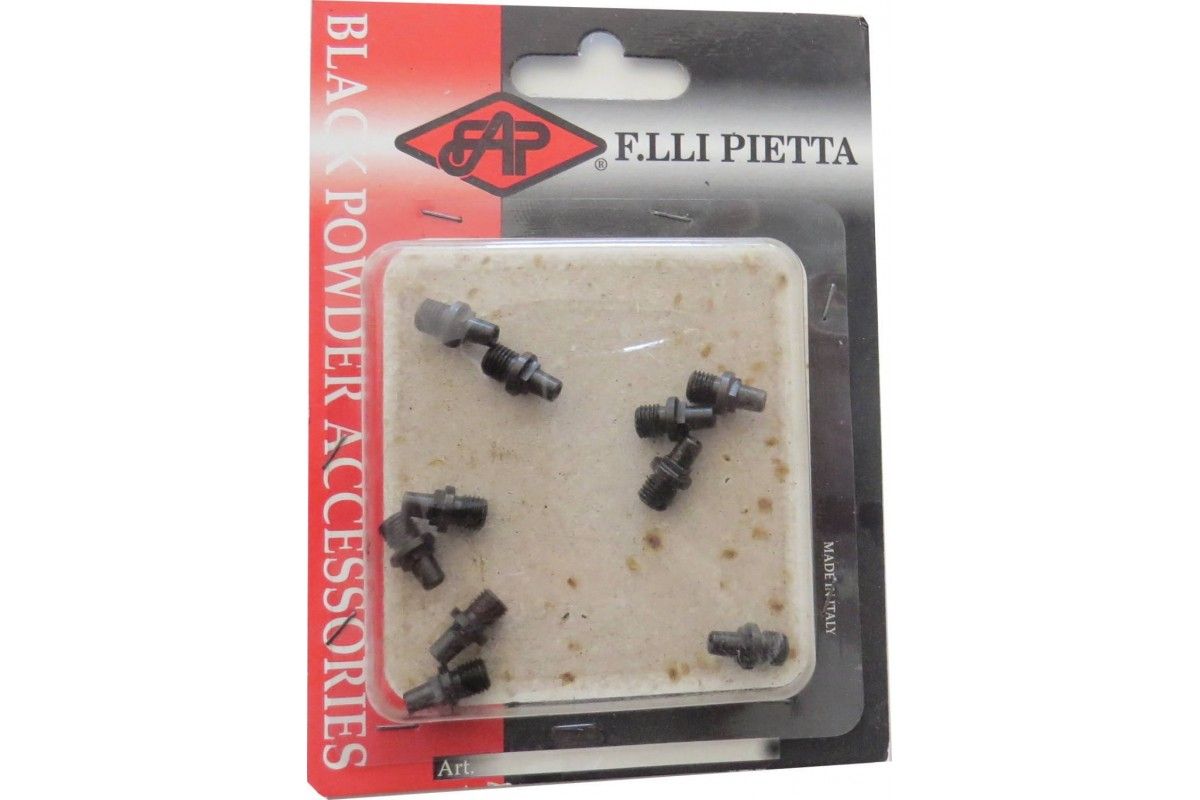 Kit de 10 cheminées Pietta pour révolvers Le Mat à poudre noire Kit de 10 cheminées Pietta pour révolvers Le Mat à poudre noire