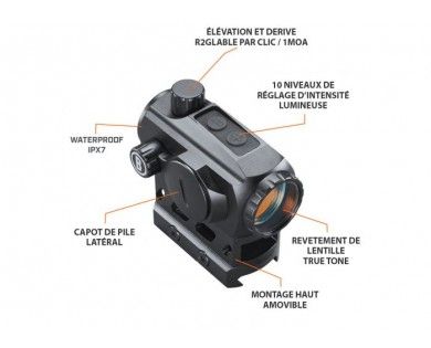 Viseur Point Rouge Bushnell TRS-125 1x22 3 MOA 