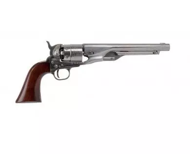 Révolver poudre noire Pietta 1860 Colt Army gravé poignée vernie acier calibre 44 