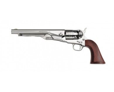 Révolver poudre noire Pietta 1860 Colt Army Old Silver acier calibre 44 