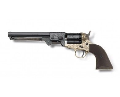 Révolver poudre noire Pietta 1851 Colt Navy Confederate Commemo CSA gravé laiton calibre 44 