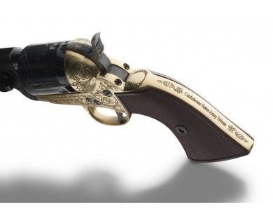 Révolver poudre noire Pietta 1851 Colt Navy Confederate Commemo CSA gravé laiton calibre 44 