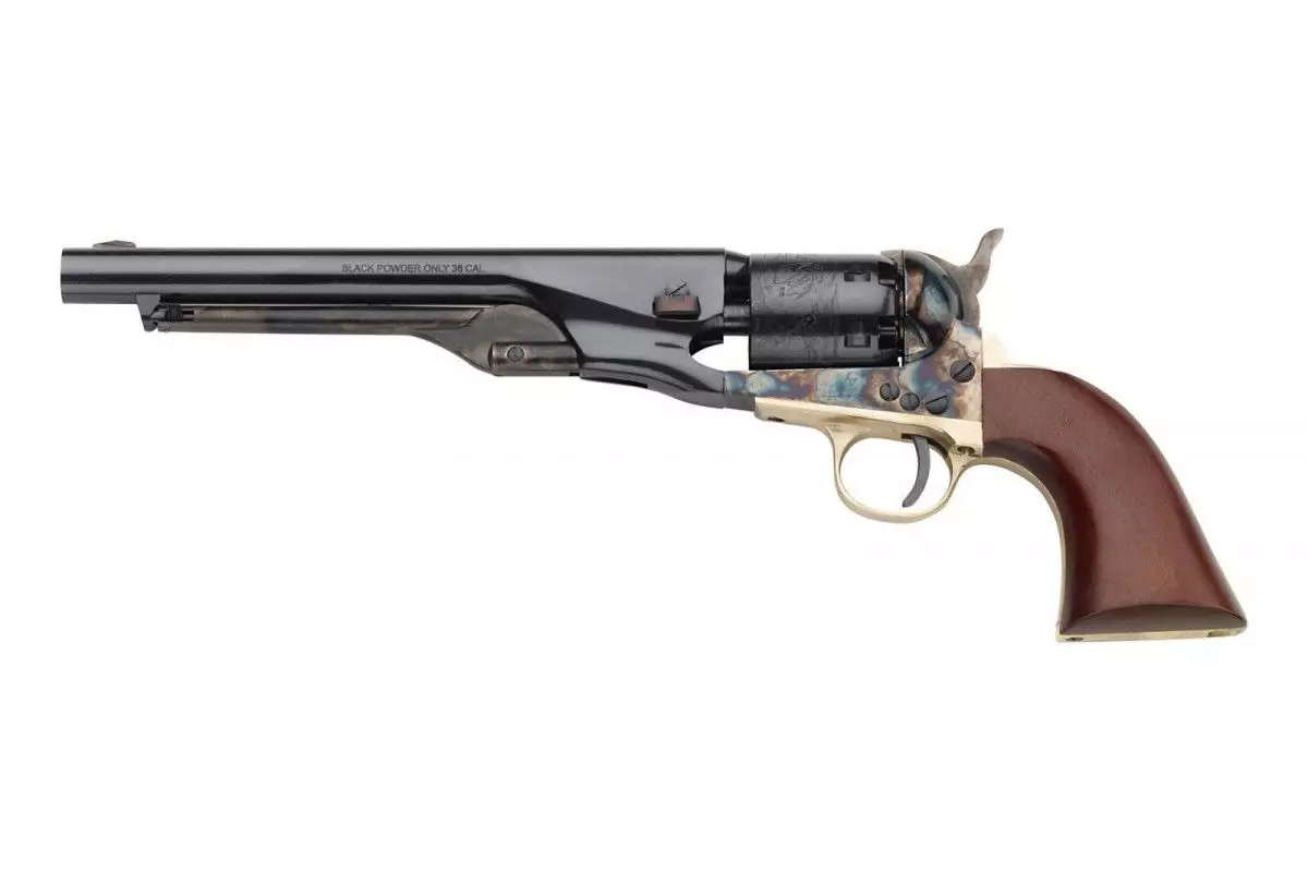 Révolver poudre noire Pietta 1861 Colt Navy Back Strap acier calibre 36 