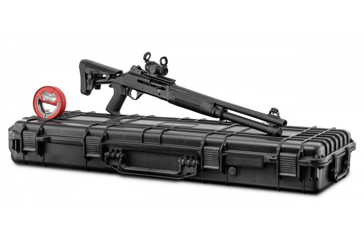 Pack fusil semi auto AKSA S4-FX03 canon 47cm + Viseur Point Rouge FALKE S CAL.12/76 Pack fusil semi auto AKSA S4-FX03 canon 47cm + Viseur Point Rouge FALKE S CAL.12/76