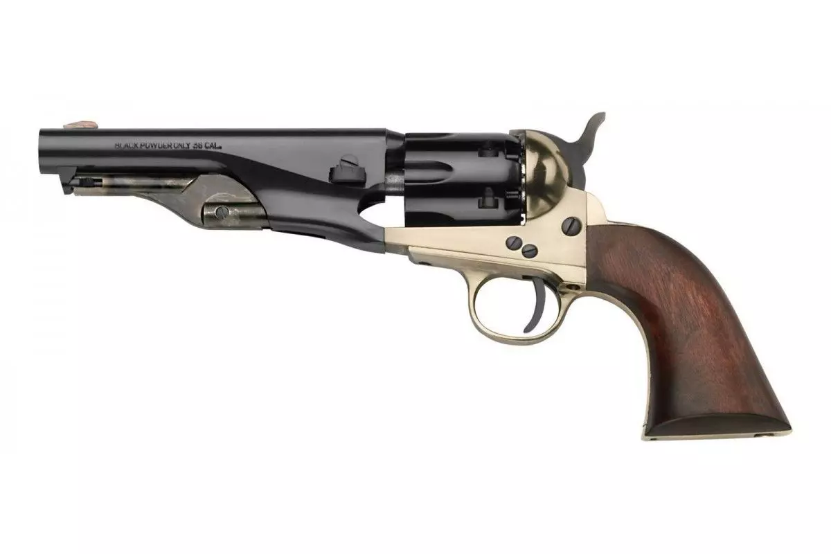 Révolver poudre noire Pietta 1862 Colt Police Pony Express Sheriff laiton calibre 36 