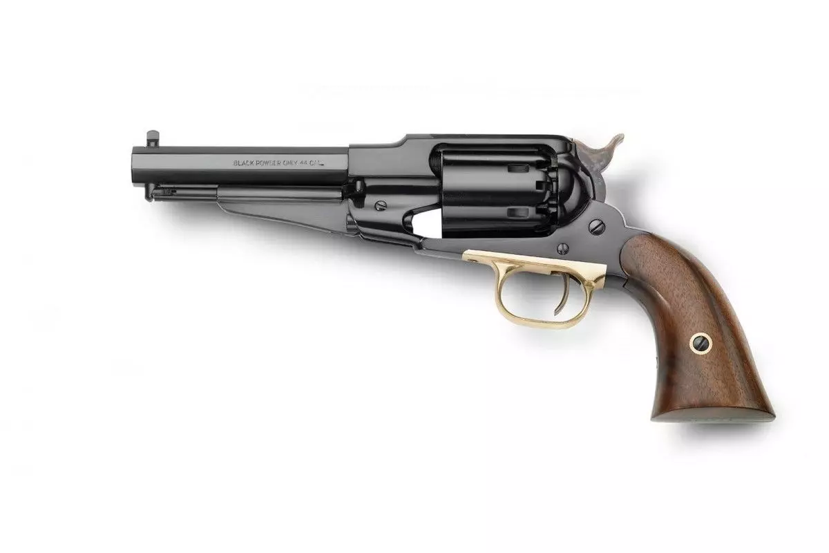Révolver poudre noire Pietta 1858 Remington New Model Army Sheriff acier calibre 44 