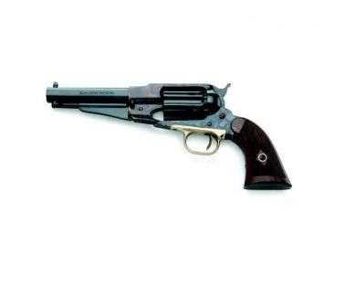 Révolver poudre noire Pietta 1858 Remington Sheriff Jaspé Cannelé acier calibre 44 