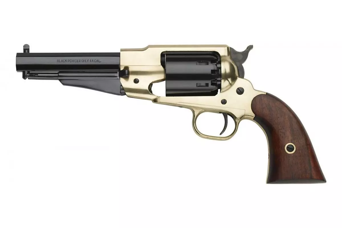 Révolver poudre noire Pietta 1858 Remington Texas Sheriff laiton calibre 44 