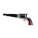 Révolver poudre noire Pietta 1858 Remington New Model Army Old Silver gravé acier calibre 44 