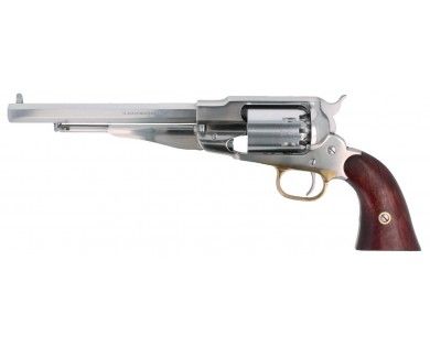 Révolver poudre noire Pietta 1858 Remington New Model Army Inox acier calibre 36 