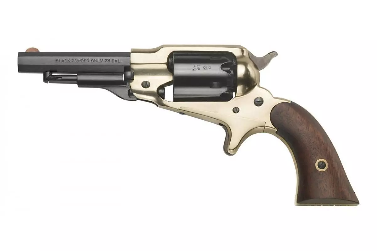 Révolver poudre noire Pietta 1863 Remington Pocket laiton calibre 31 