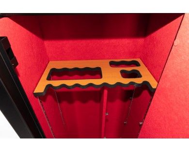 Coffre-fort Rietti pour 18 armes 1500x600x480 mm - fermeture 1 clef - porte et parois 3 mm 