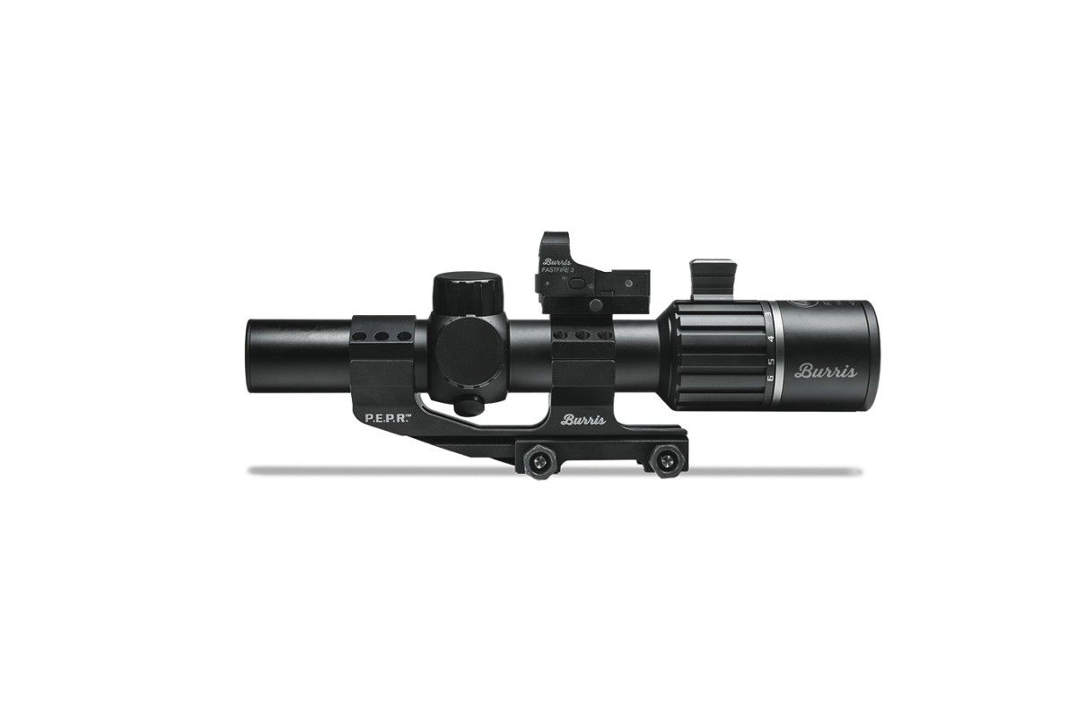 Lunette Burris RT-6 1-6x24 + viseur Fastfire III + montage PEPR Lunette Burris RT-6 1-6x24 + viseur Fastfire III + montage PEPR
