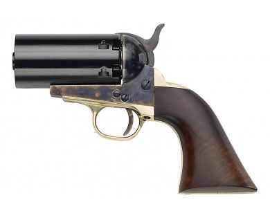 Révolver poudre noire Pietta 1851 Navy Yank Pepperbox acier calibre 36 