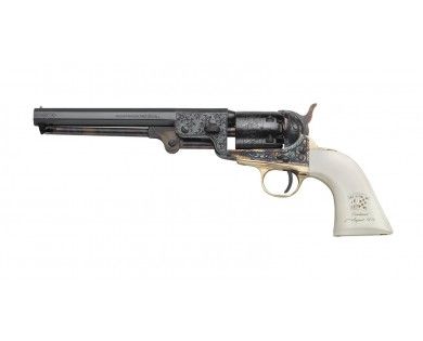 Révolver poudre noire Pietta 1851 Colt Navy Yank Wild Bill Hickok édition limitée gravée acier calibre 44 