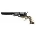 Révolver poudre noire Pietta 1851 Colt Navy Yank Deluxe Stag édition limitée gravée acier calibre 44 