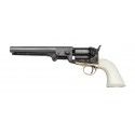 Révolver poudre noire Pietta 1851 Navy Yank acier crosse ivoirine calibre 36 